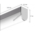 Накладной алюминиевый профиль для светодиодных лент LD profile – 27, 93981